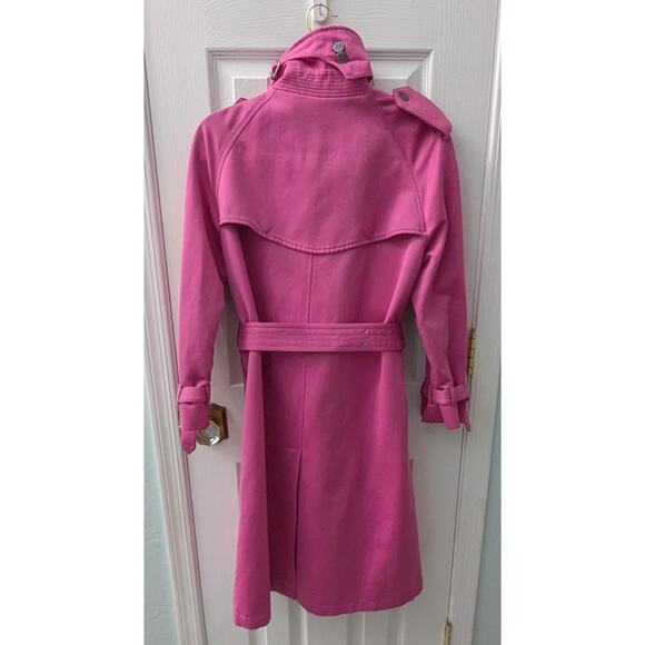 Burberry Womans Trench Coat Pink Size 10 Excellent Condition - Picture 9 of 10